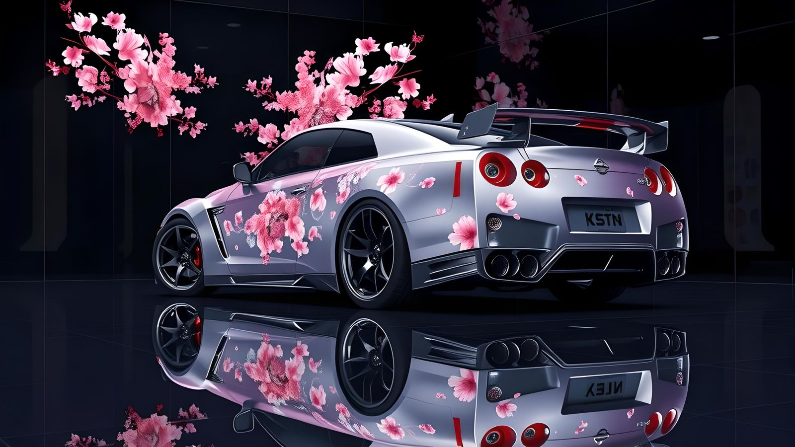Nissan Skyline GTR with Cherry Blossom Paintwork