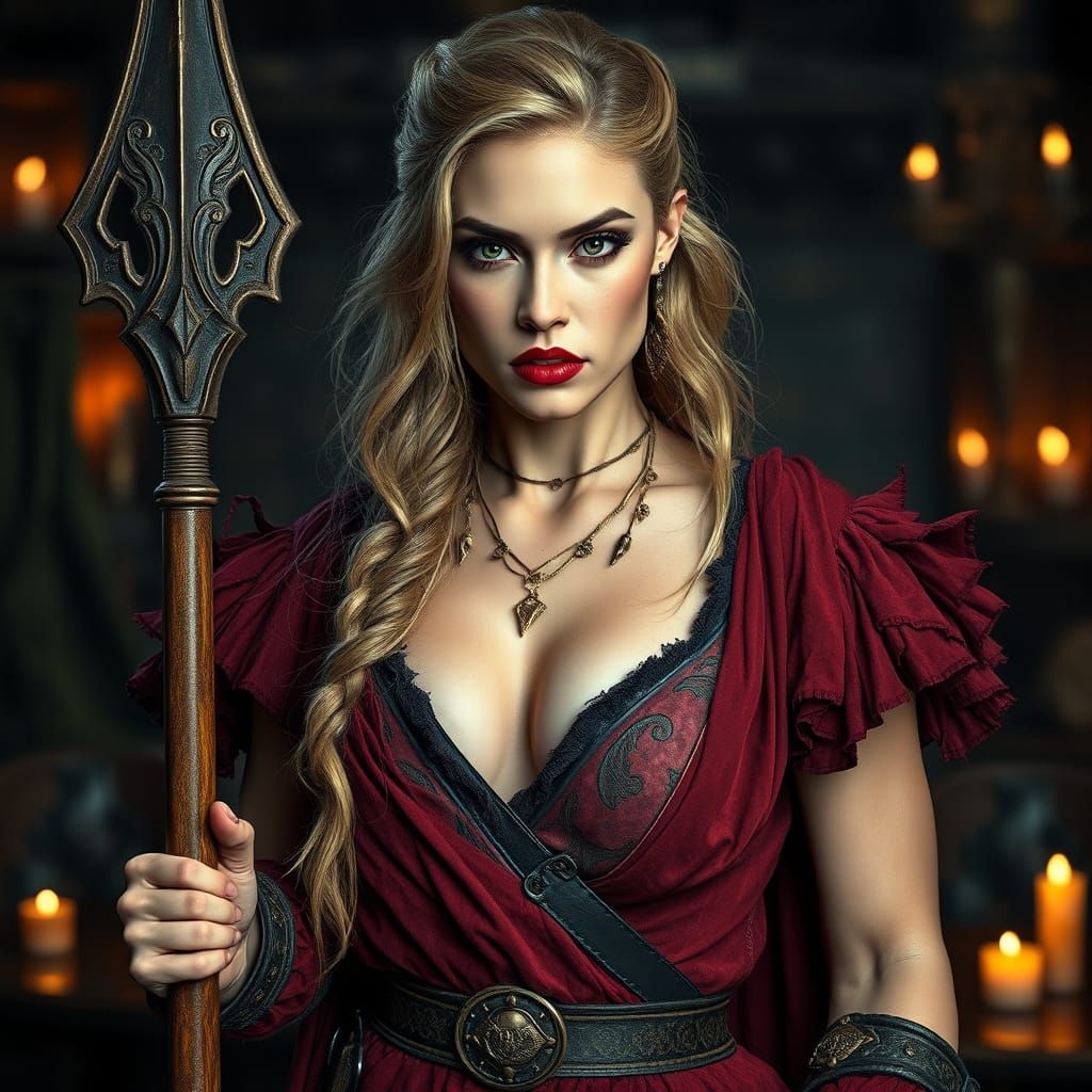Hyper-Realistic Viking Warrior Goddess