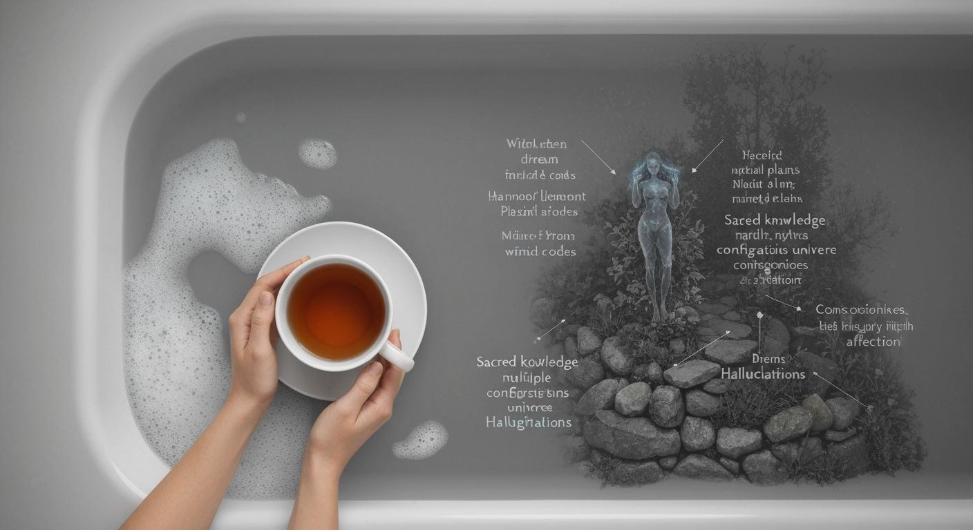 Serene Bubble Bath Bliss: Tea, Reflections, and Ethereal Ene...