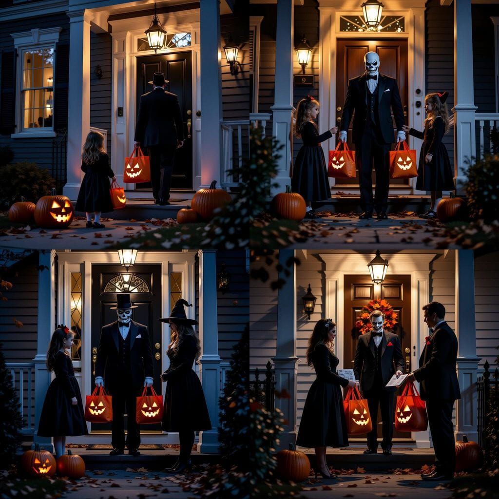 Adult Trick-or-Treaters Deliver Mortgages and Bills