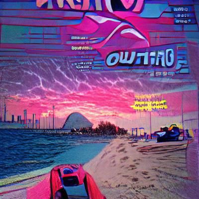 Outrun Aesthetic Comic Book Art