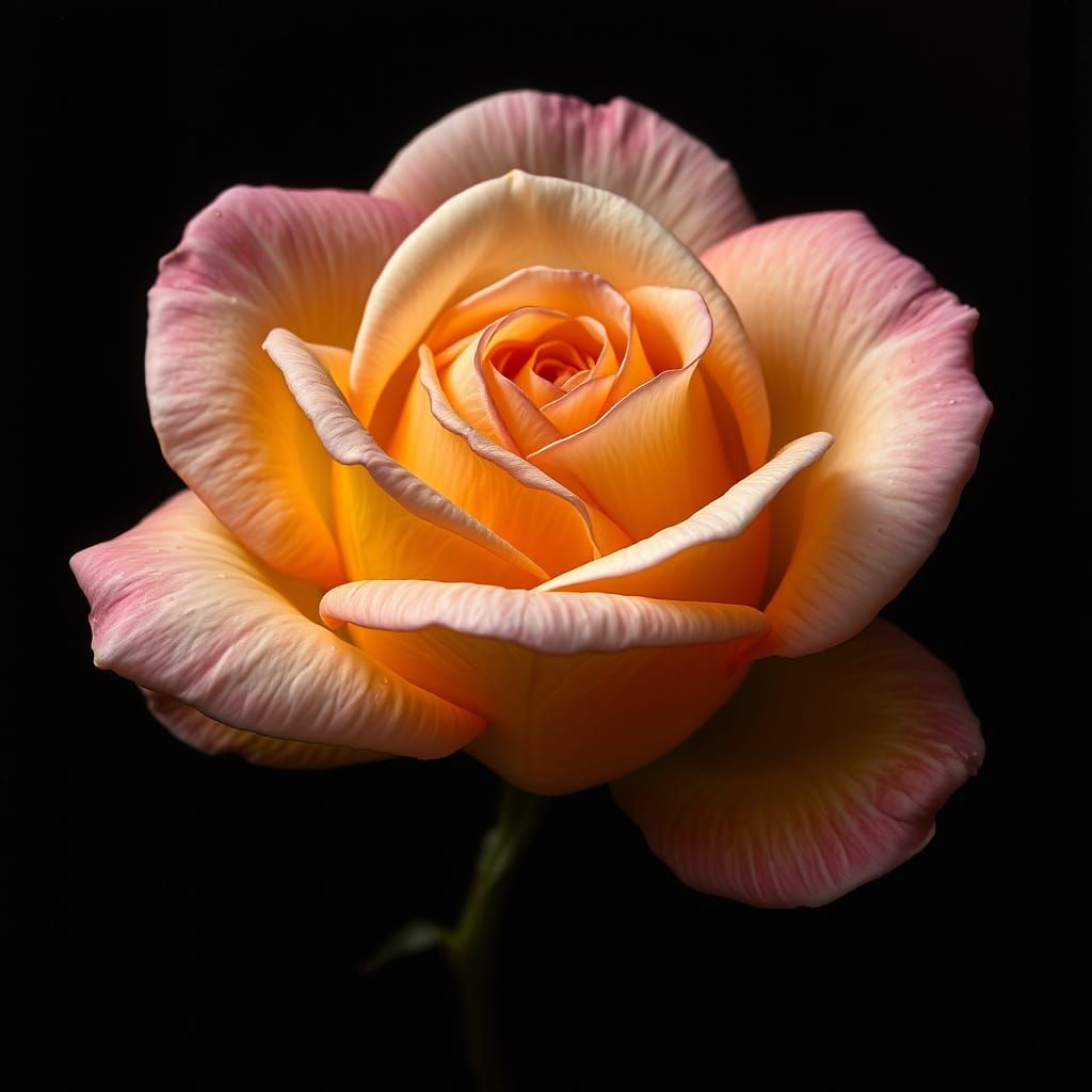 Bi-Colored Rose in Dutch Golden Age Style