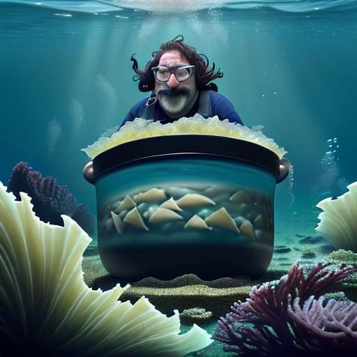 A vat of chum (the good kind): Terry, ever the foodie, might bring a giant vat of chum, but hear me out! This chum is a ...