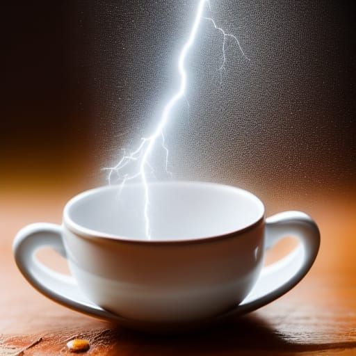 Teacup Thunderstorm: Macro Photography of Miniature Cloud