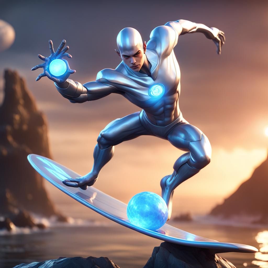 Gord as Silver Surfer: Mobile Legends Skin