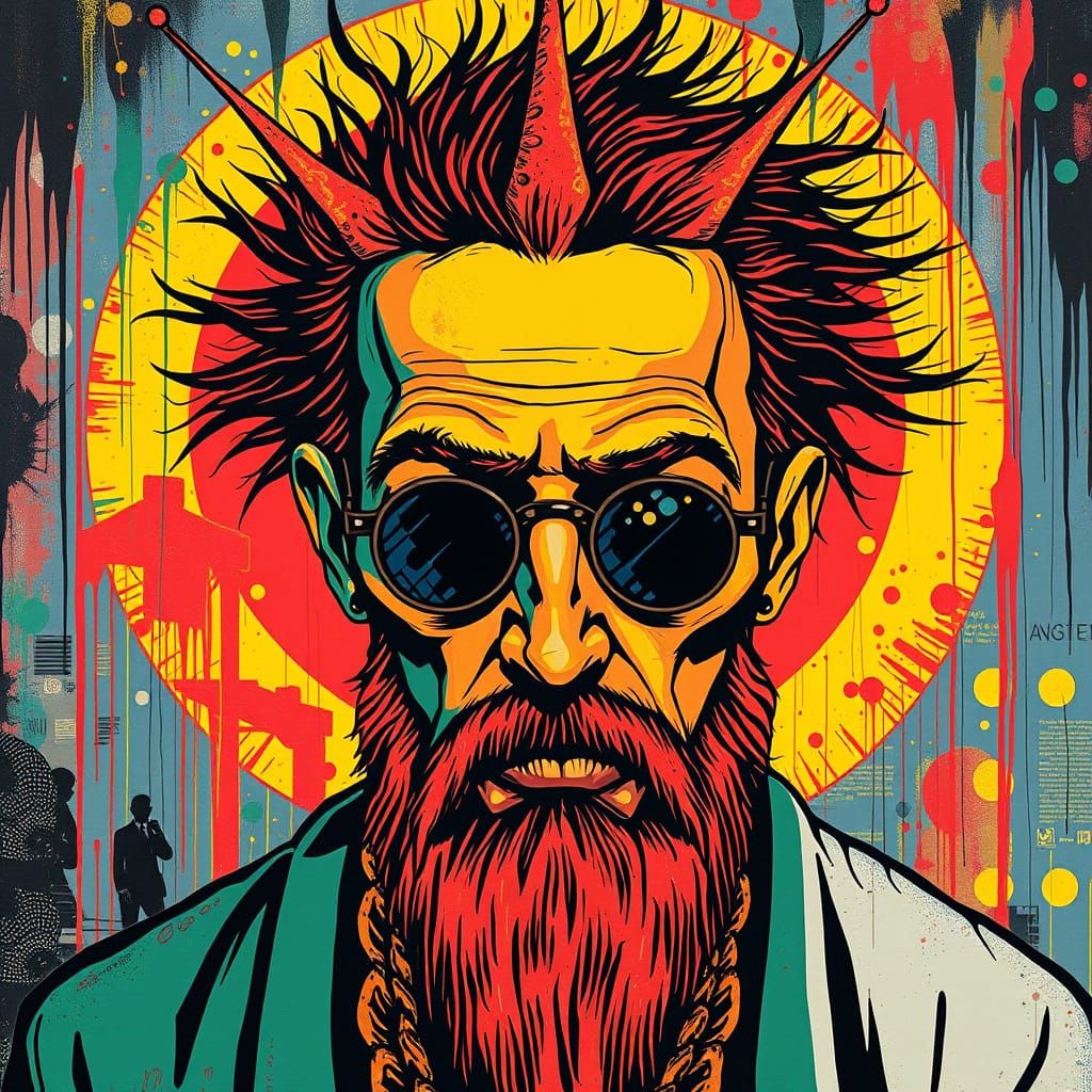 Prophet in Urban Underground, Inspired by Basquiat and DiTerlizzi