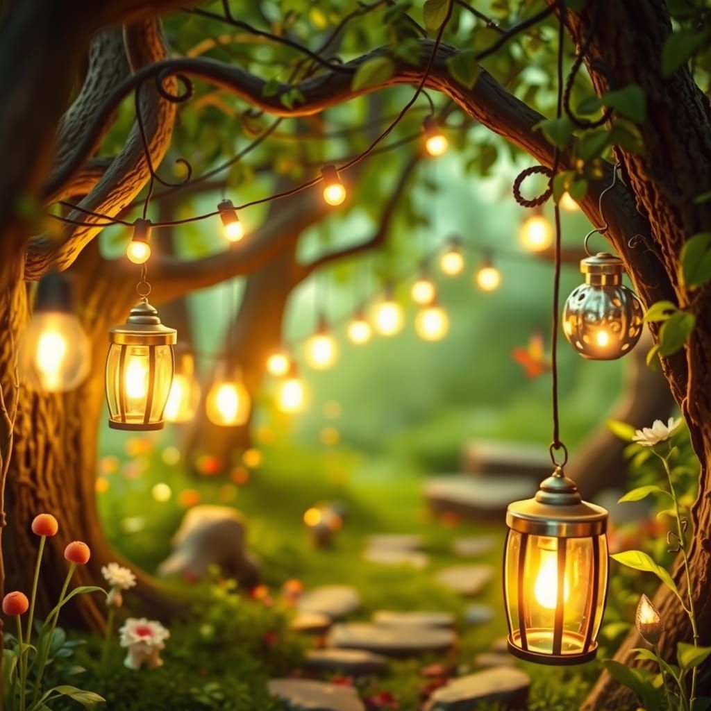 Enchanted Fairy Woodland in Animal Crossing Style