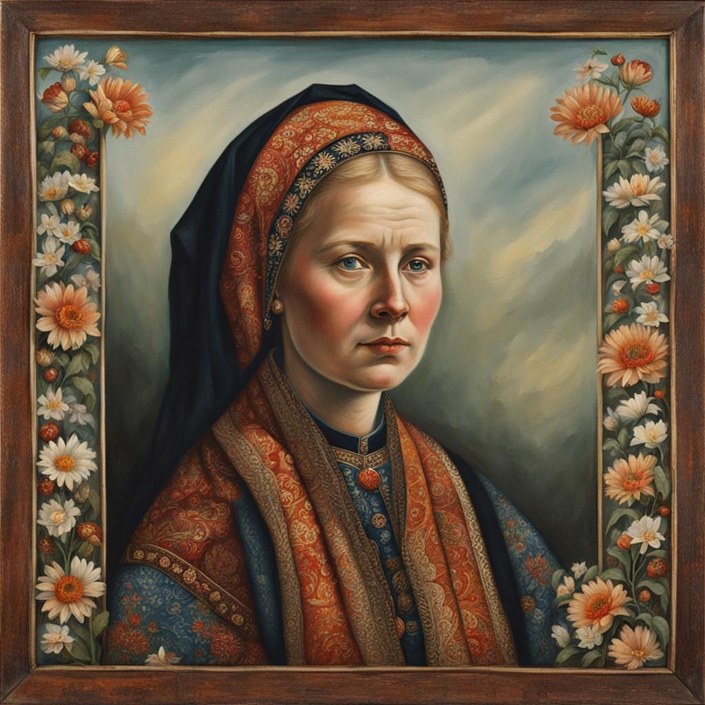 Portrait of a Beautiful Estonian Woman