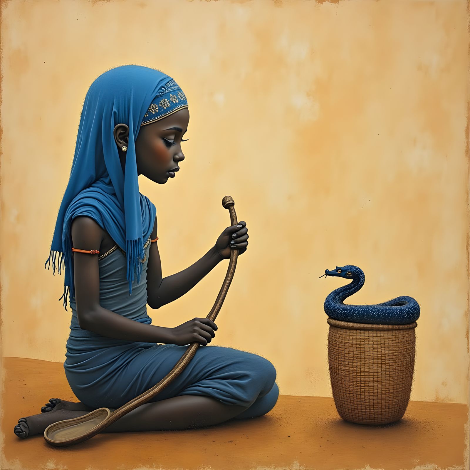 The girl with the cobra