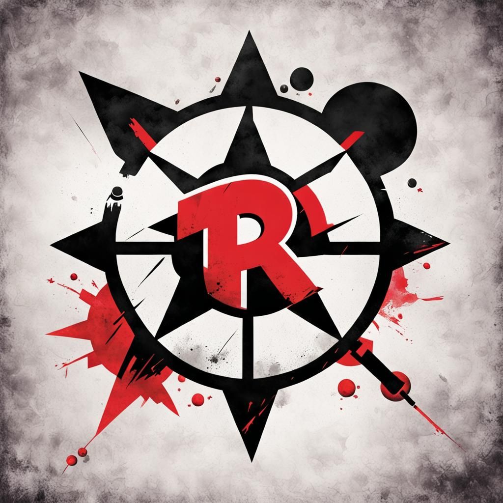 Team Rocket Logo in Anime Style