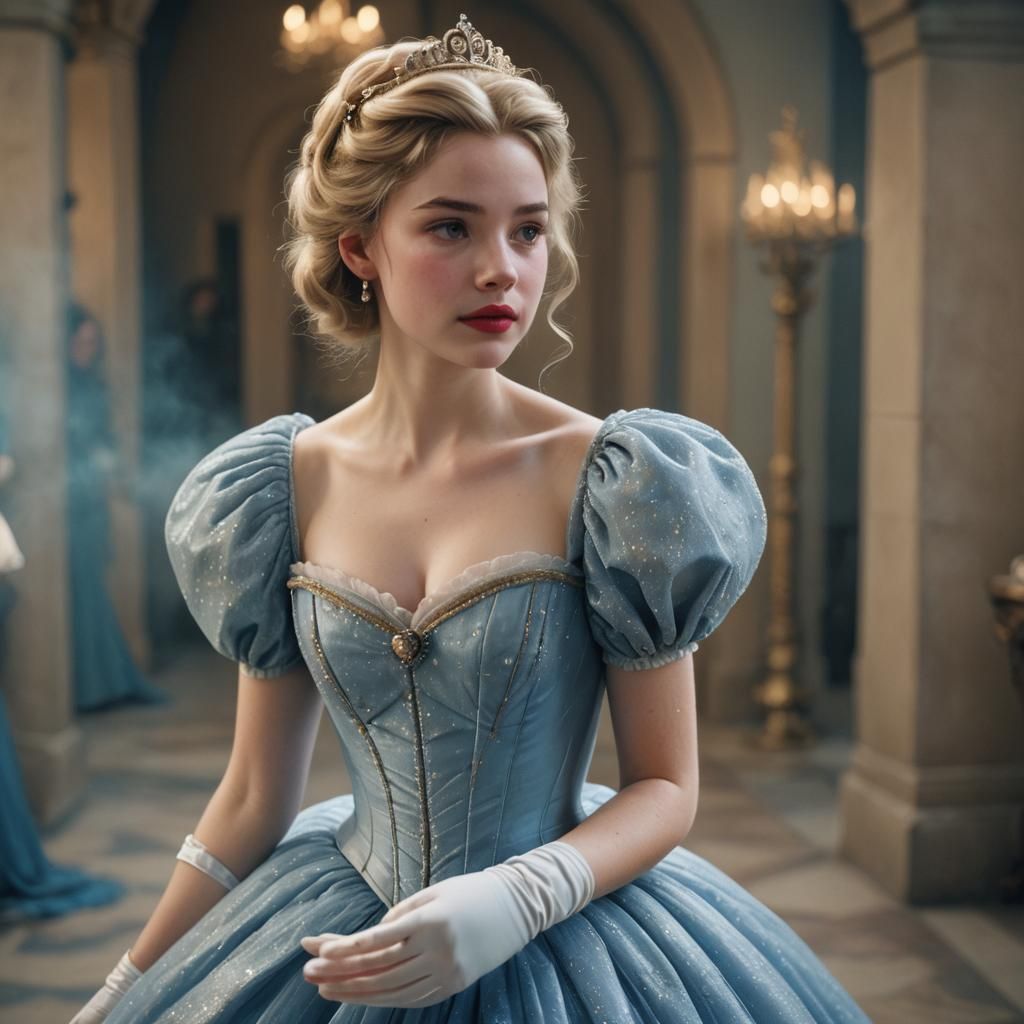 Cinderella Portrait in Classic Disney Style