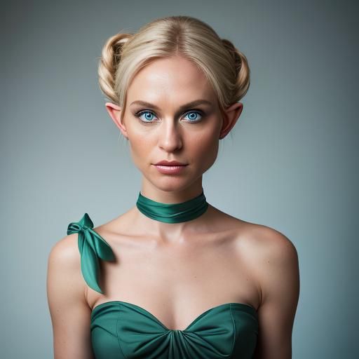 Tinkerbell Portrait with Studio Lighting and Bokeh