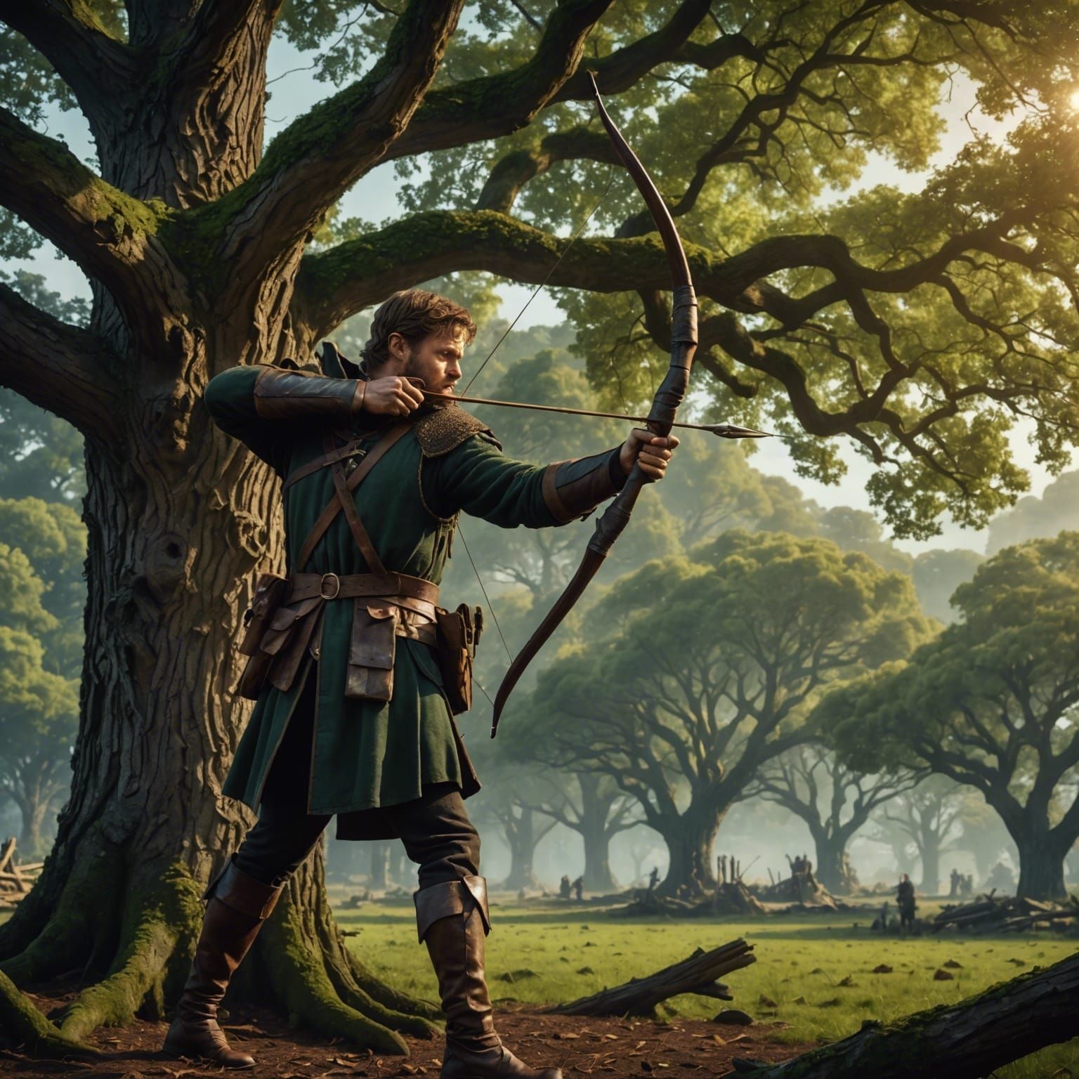 Robin Hood: Epic Archery in Digital Matte Painting