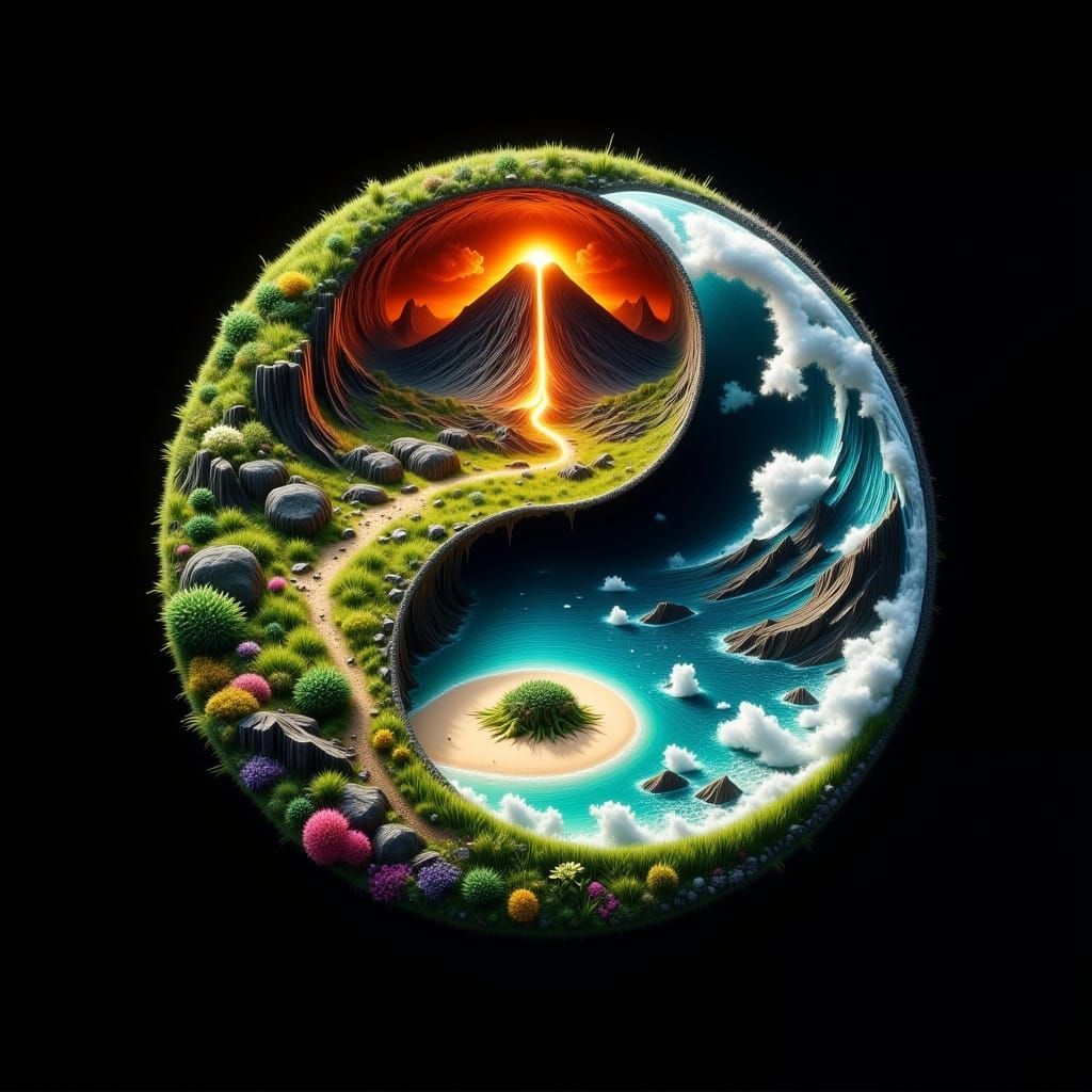 Beneath Earth's Yin-Yang Harmony