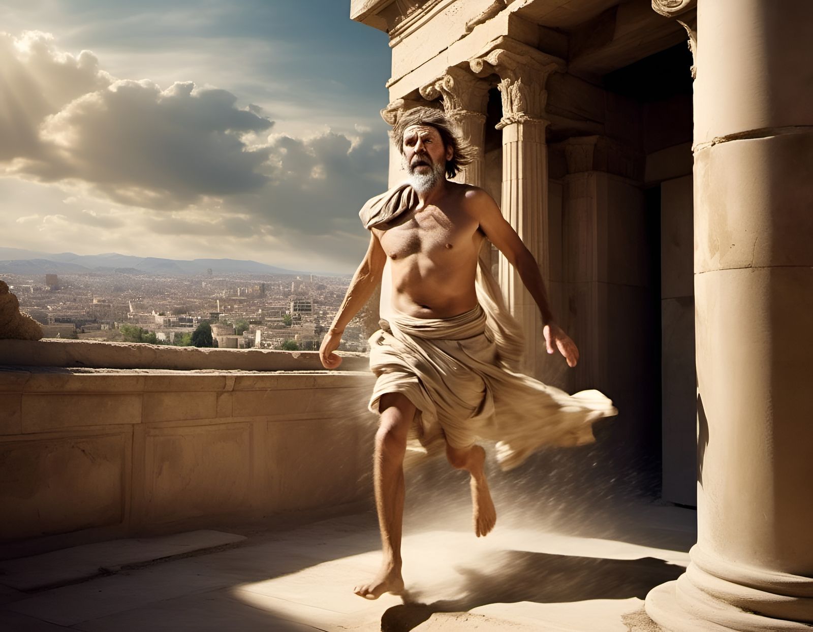Archimedes' Eureka Moment in Ancient Greece