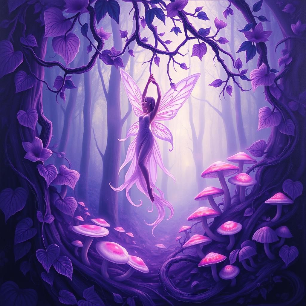 Luminous Fairy in Purple Porthos Vines