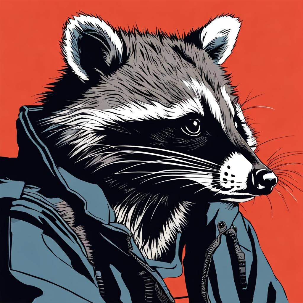 A Cute Raccoon