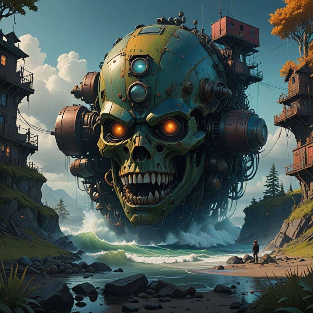 Ethereal Abyss: A Surreal Oceanic Vortex