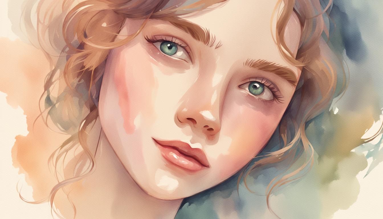 Sweet Seventeen: Dreamy Watercolor Portrait