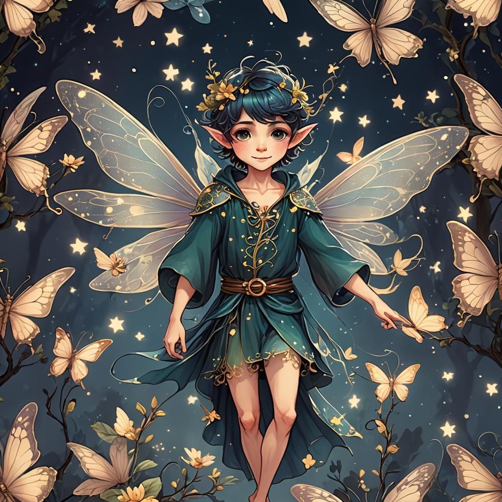 Enchanting Male Night Fairy
