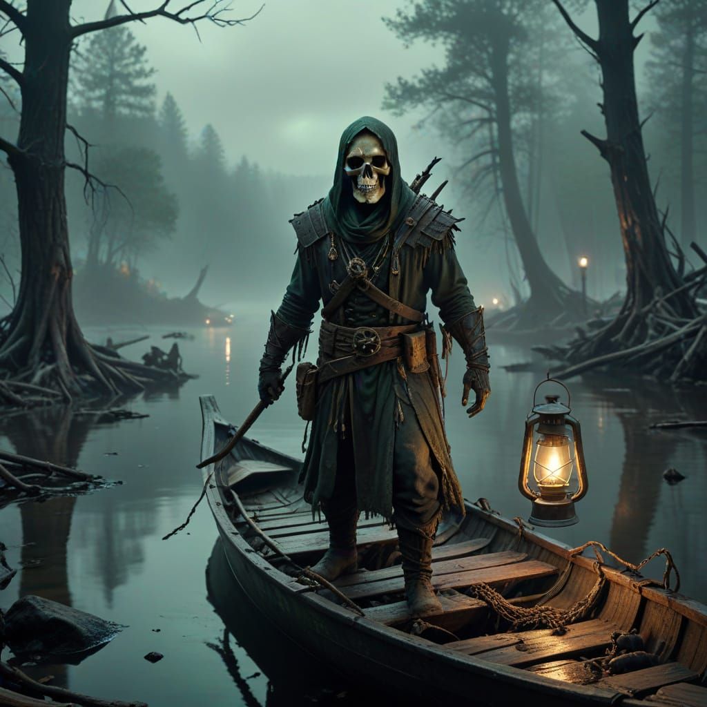 Dark Ferryman of the Foggy River