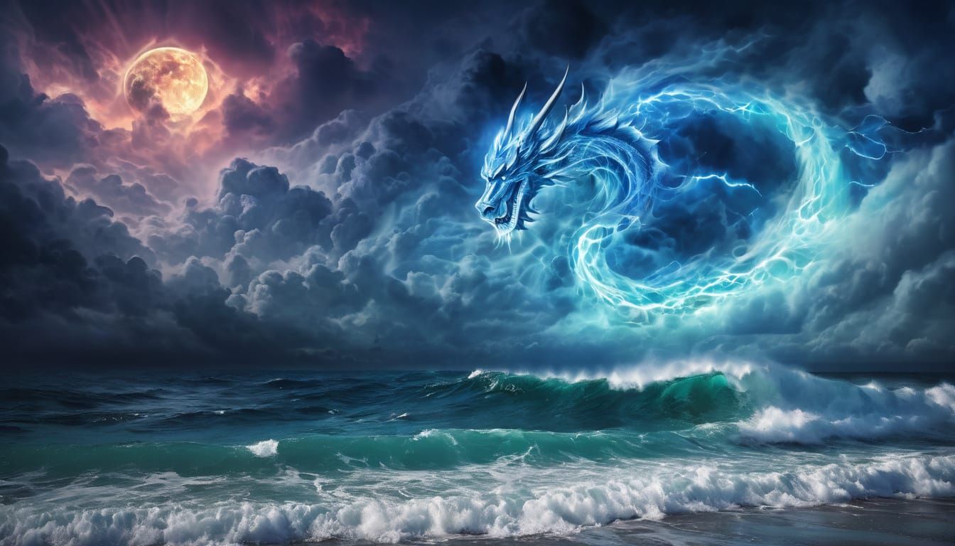 Majestic Dragon Unleashes Celestial Fury