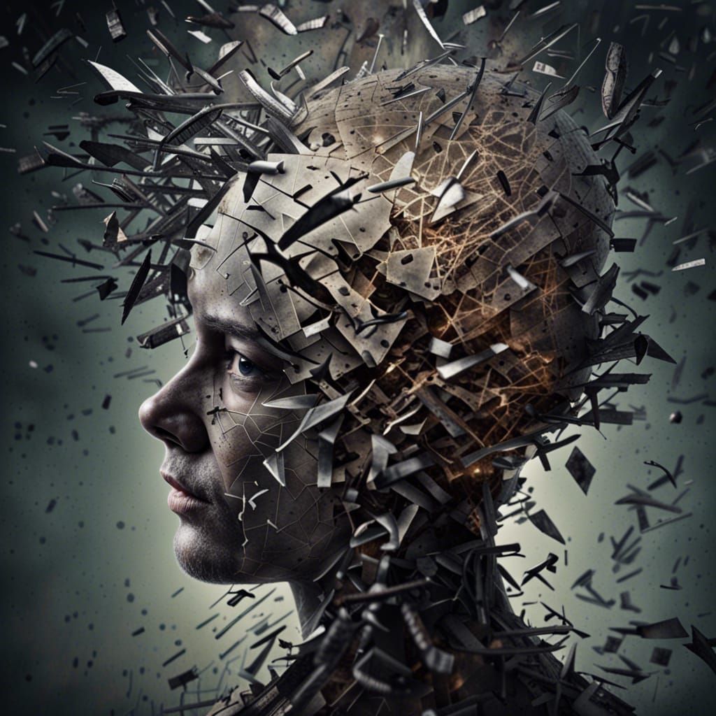 Disturbing Thoughts Behind a Shattered Mind