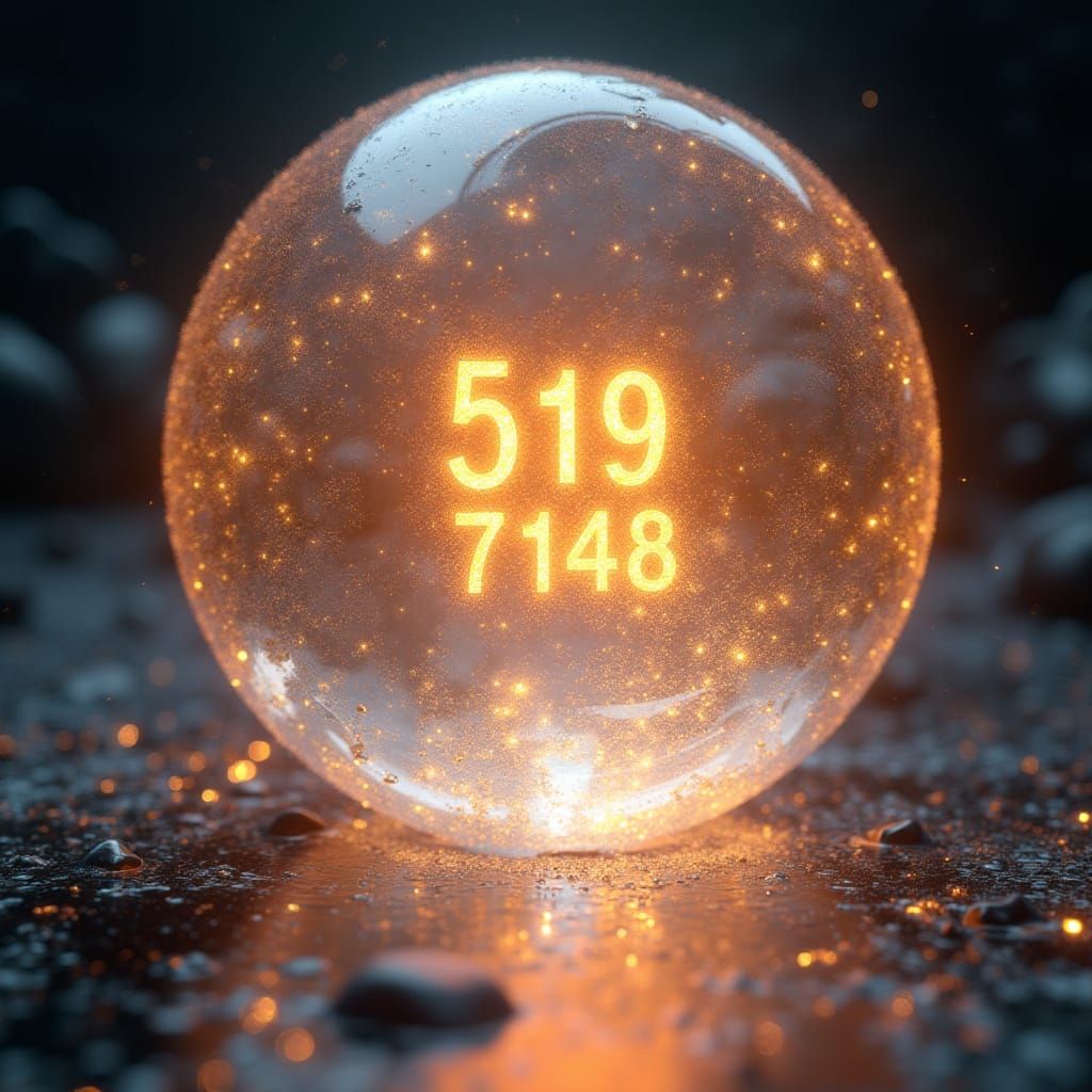 Crystal Orb Radiates Ethereal Light in the Void