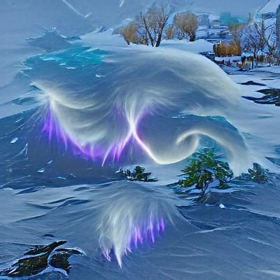 Ethereal Arctic Storm Unleashes Frozen Fury