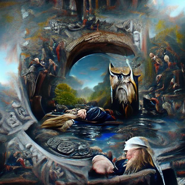 Odin's Sacrifice: Hanging on Yggdrasil