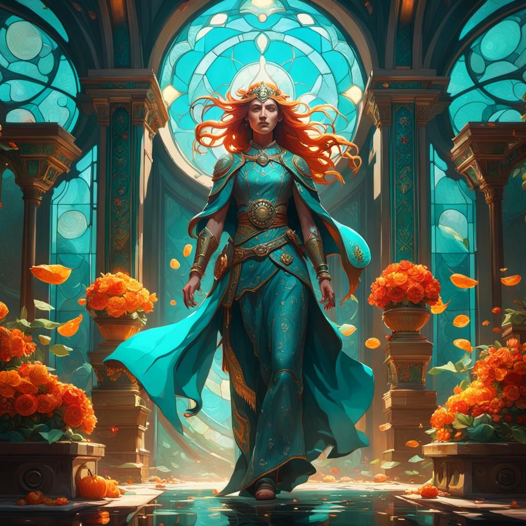 Avalon: Hyperdetailed Concept Art in Triadic Colors