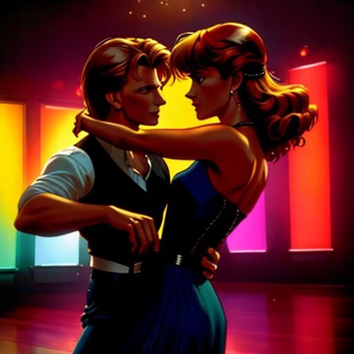 Patrick Swayze Dirty Dancing: Cinematic Film Still