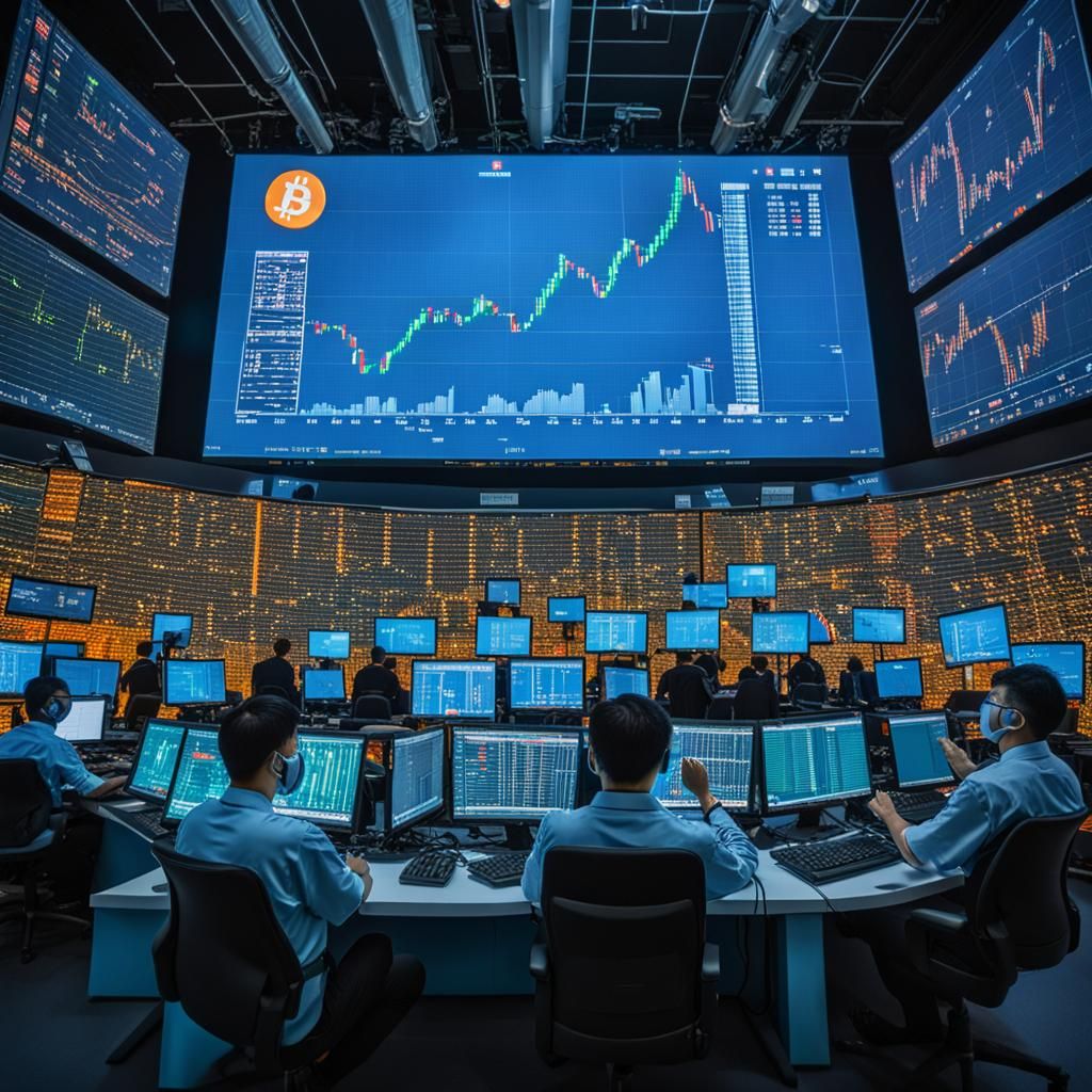 Robotic Traders Celebrate Bitcoin Halving in Surreal Style
