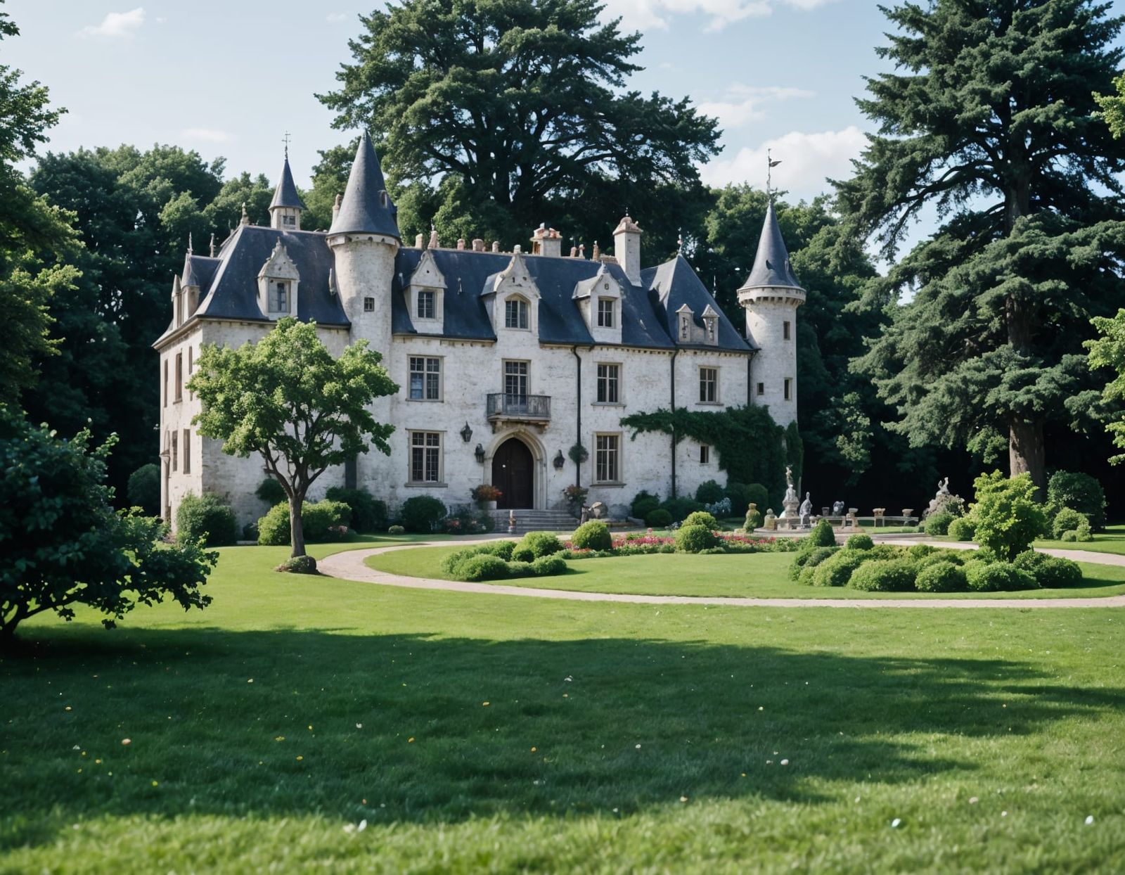 Picturesque Castle View in Natural Lighting