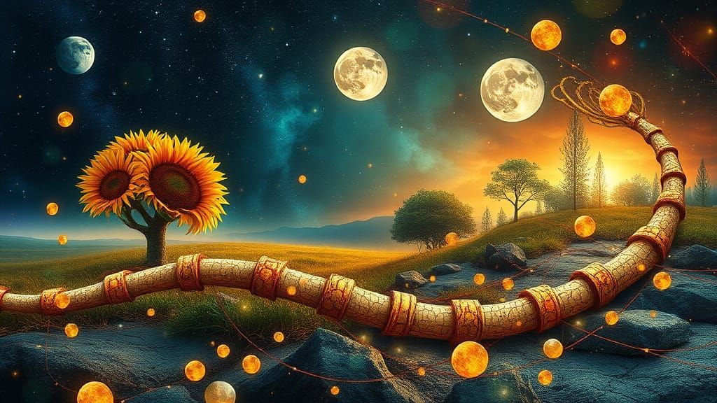 Vibrant Blue-Violet Spectrum Artwork: 8K Digital Bio Art