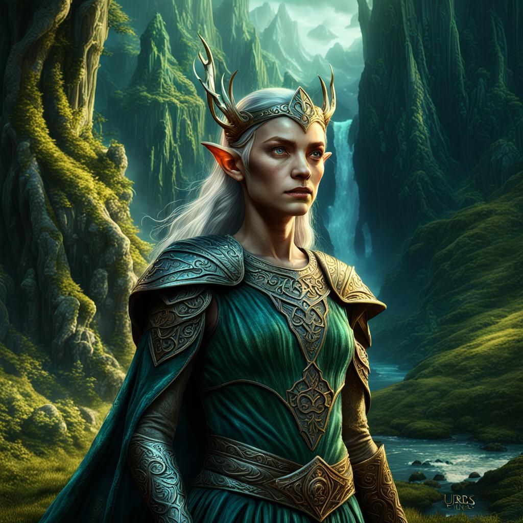 Fantasy Goddess in Detailed Matte Painting Style