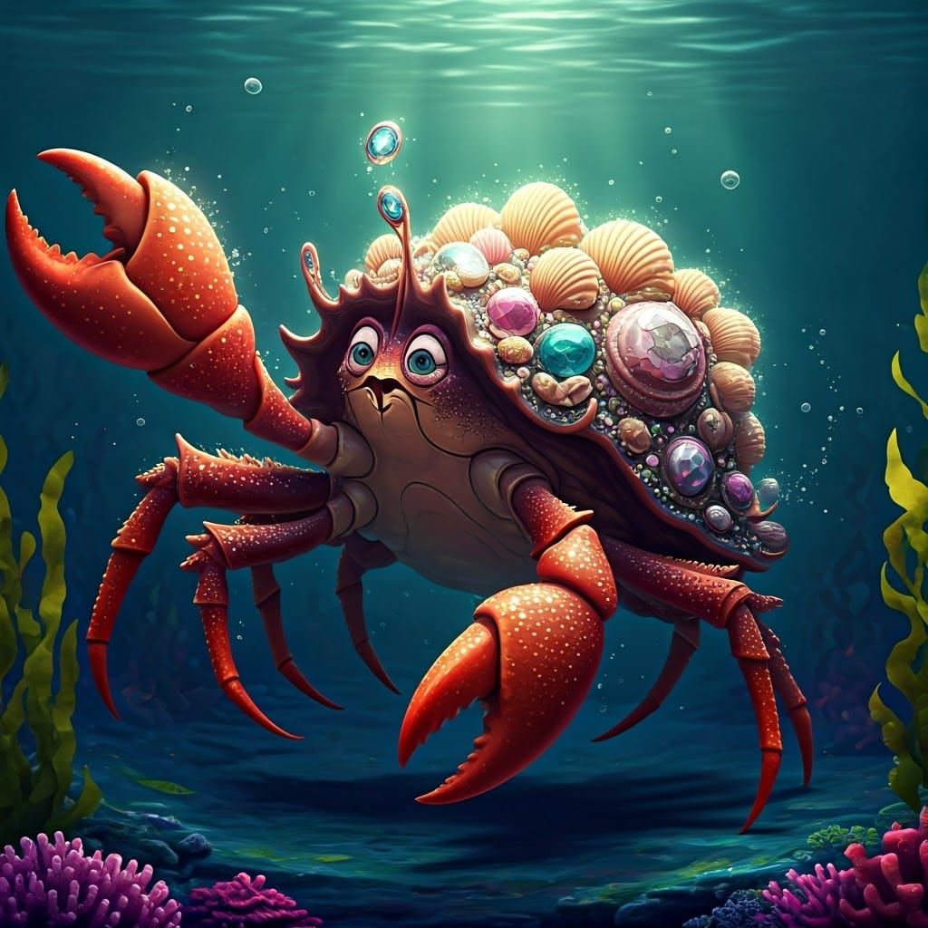 Tamatoa's Dazzling Dance: A 3D Disney-Style Rendering