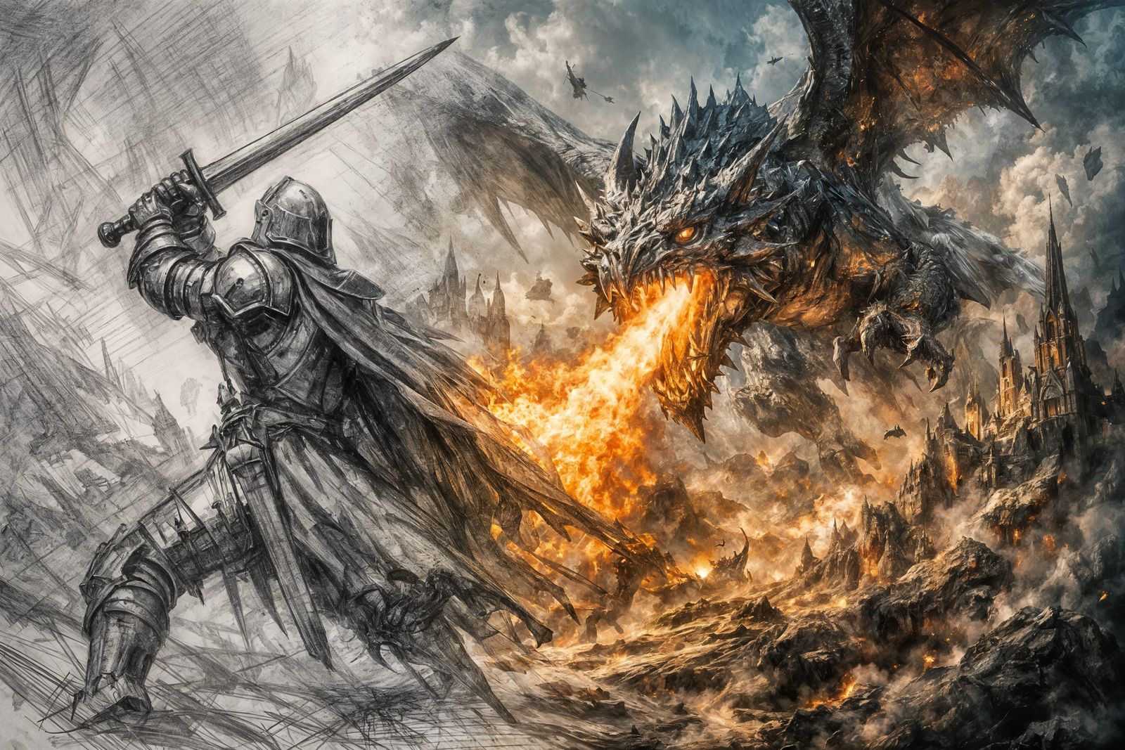 2D drawing fights with 3D painting