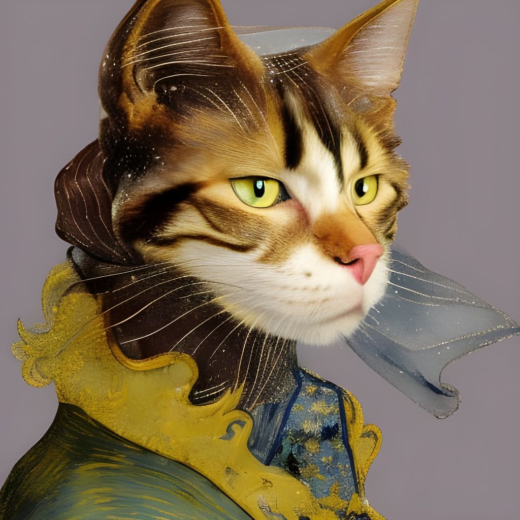 Baroque Cat Portrait 7