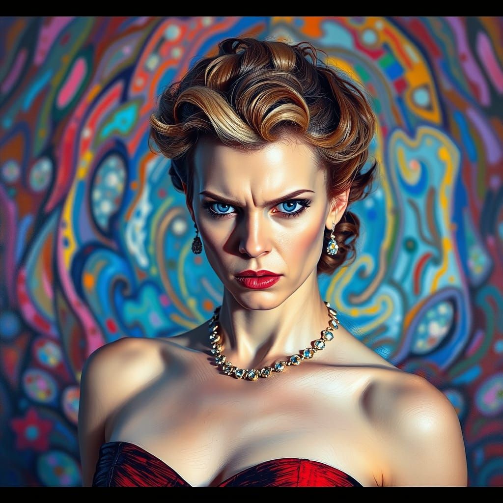 Scarlett Johansson in Expressionist Style