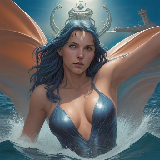 Dolphin of Freedom: Comic Book Art