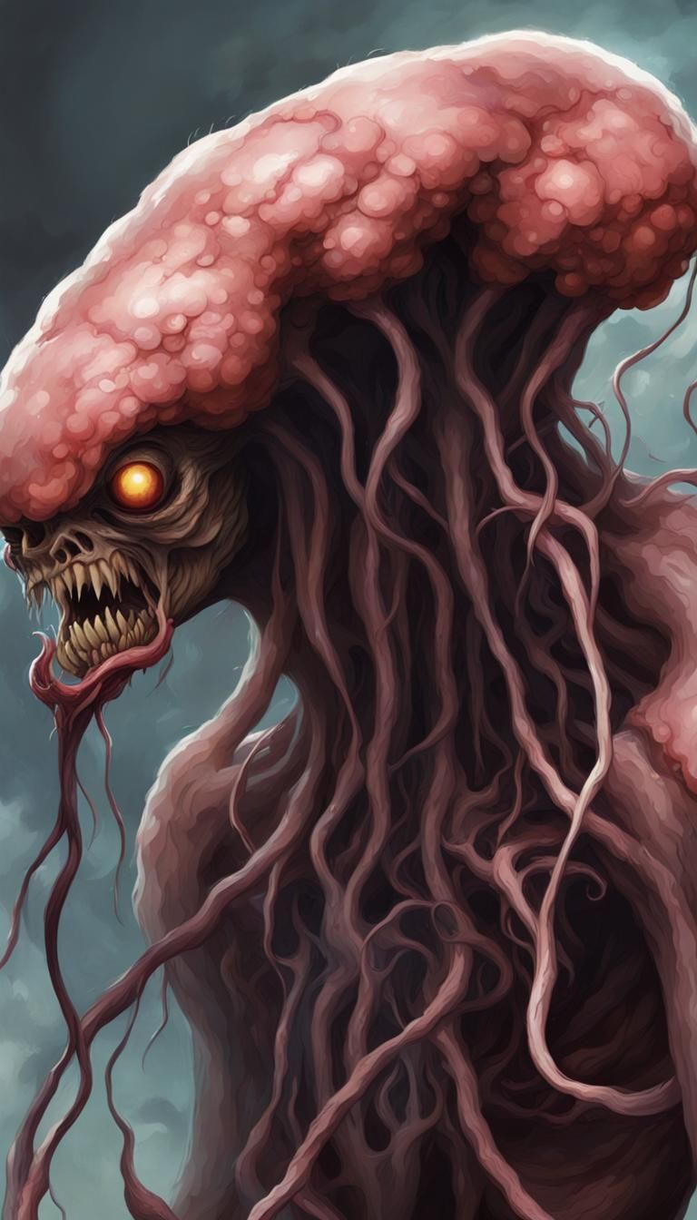 Parasitic Fungus Transformation Into Monster