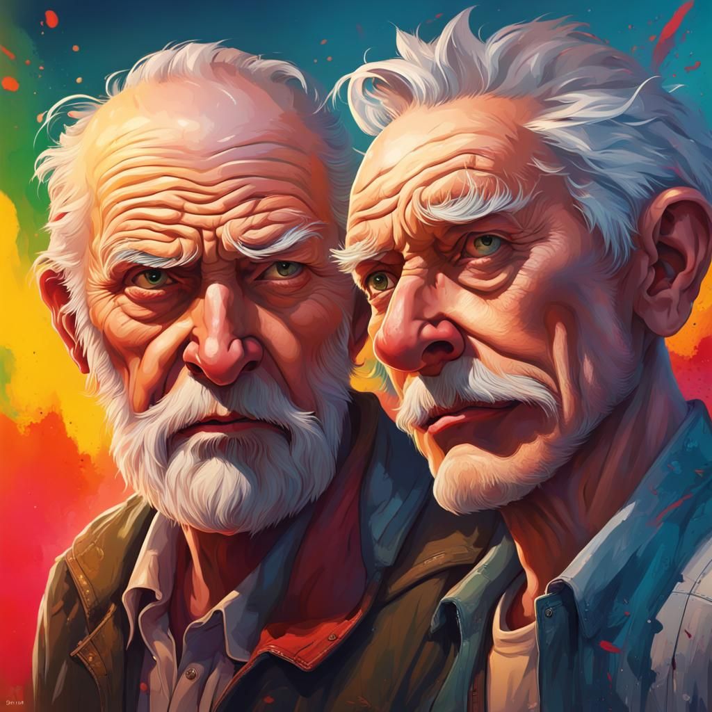 Cynical Old Man Meets Rebellious Younger Self