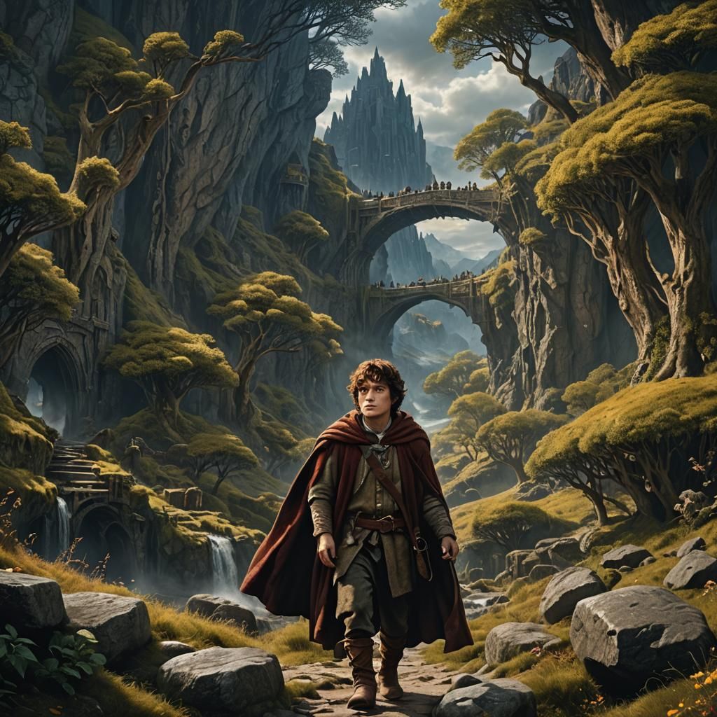 Frodo: Lord of the Rings Matte Painting