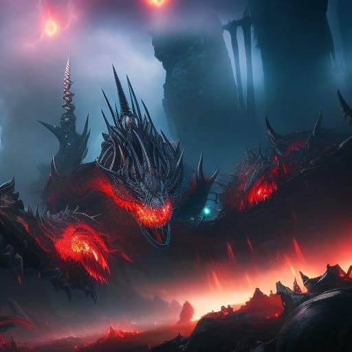Hyperdetailed Demon of the Abyss Concept Art