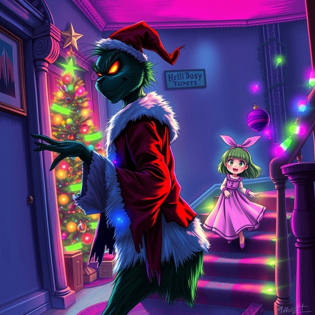 The Grinch Steals Christmas in a Whoville Wonderland