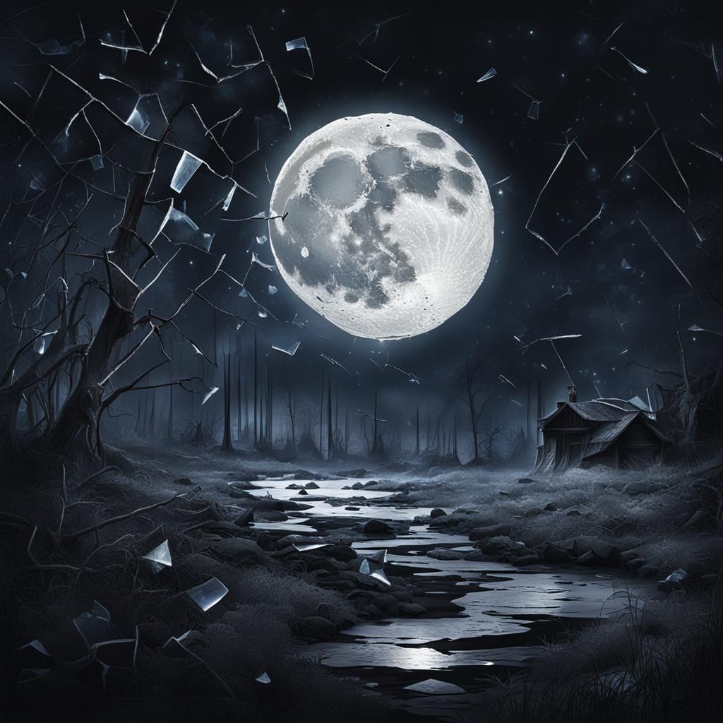 Glint of Light on Broken Glass: Minimalist Art