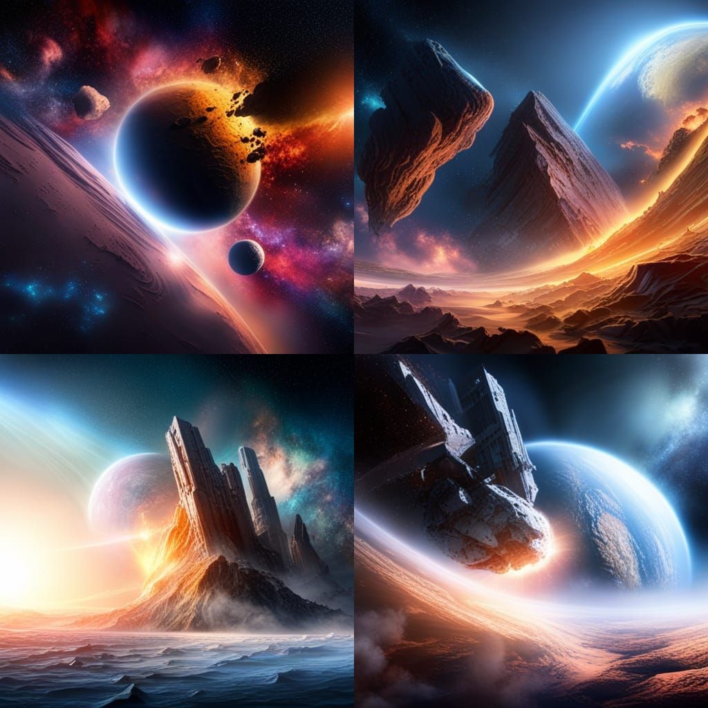 Stunning Digital Matte Painting of a Planet's Cataclysmic Im...