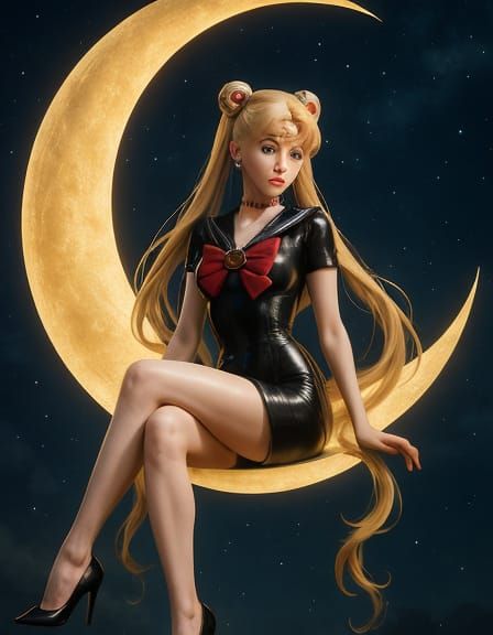 Sailor Moon in Latex: 3D Anime Art