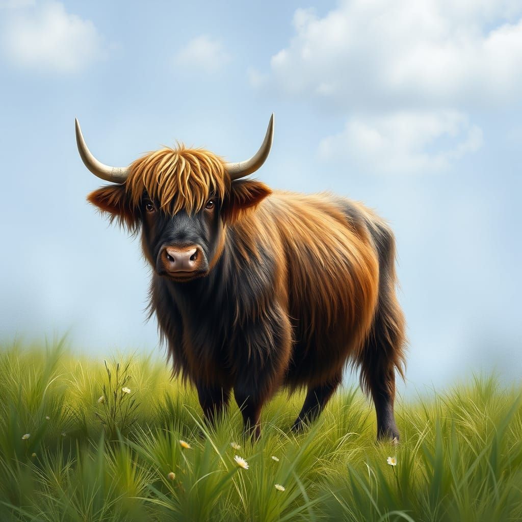 An Image of a Young Yak